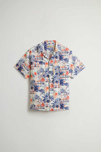 ING WOOLRICH PRINTED RAYON CAMP SHIRT - Kép 5
