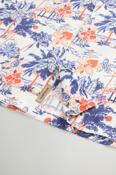ING WOOLRICH PRINTED RAYON CAMP SHIRT - Kép 7