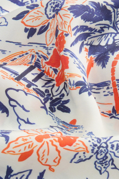ING WOOLRICH PRINTED RAYON CAMP SHIRT - Kép 8