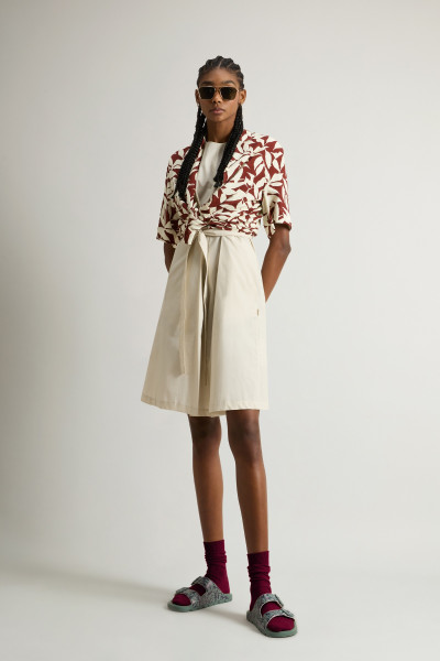 RUHA WOOLRICH POPLIN BELTED DRESS - Kép 2