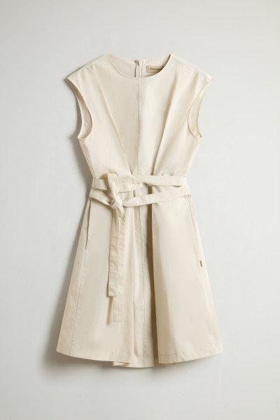 RUHA WOOLRICH POPLIN BELTED DRESS - Kép 5