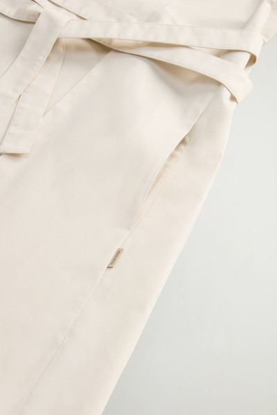 RUHA WOOLRICH POPLIN BELTED DRESS - Kép 8