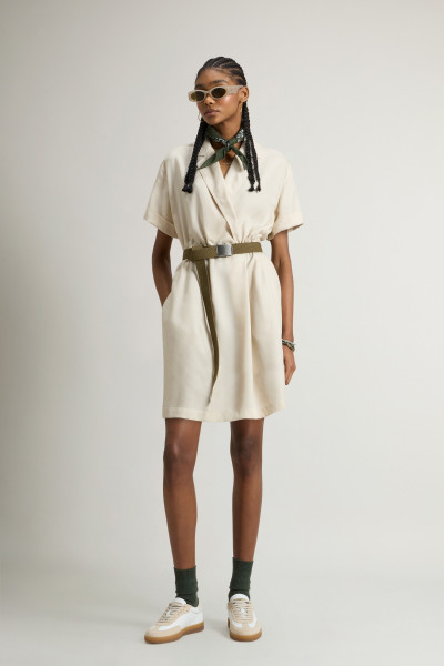 ŠATY WOOLRICH FLUID TENCEL DRESS - Fotografie č. 2