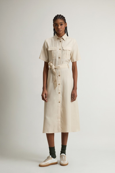 ŠATY WOOLRICH LONG FLUID DRESS - Fotografia č. 1