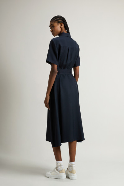ŠATY WOOLRICH LONG FLUID DRESS - Fotografia č. 3