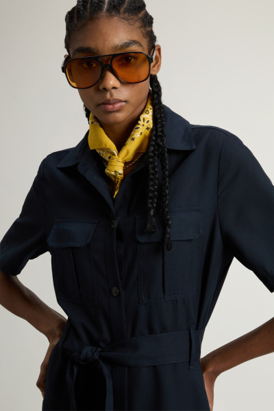 ŠATY WOOLRICH LONG FLUID DRESS - Fotografia č. 4