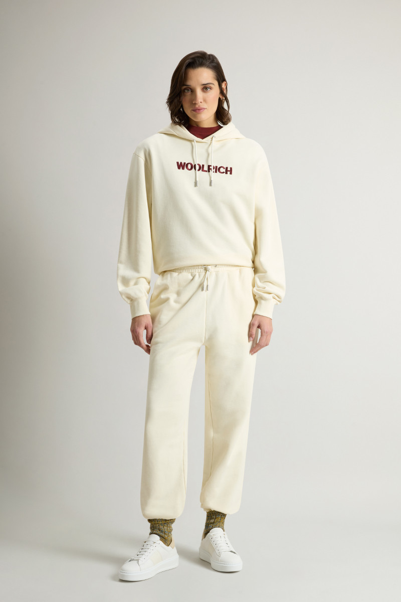 Tepláky Woolrich Classic Fleece Sweatpants White