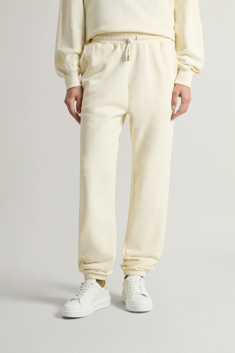 Tepláky Woolrich Classic Fleece Sweatpants White