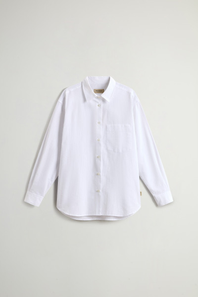 ING WOOLRICH SEERSUCKER COTTON SHIRT - Kép 5