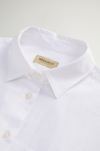 ING WOOLRICH SEERSUCKER COTTON SHIRT - Kép 6