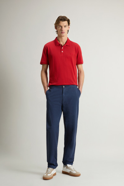 KALHOTY WOOLRICH LINEN BLEND PANTS - Fotografie č. 1