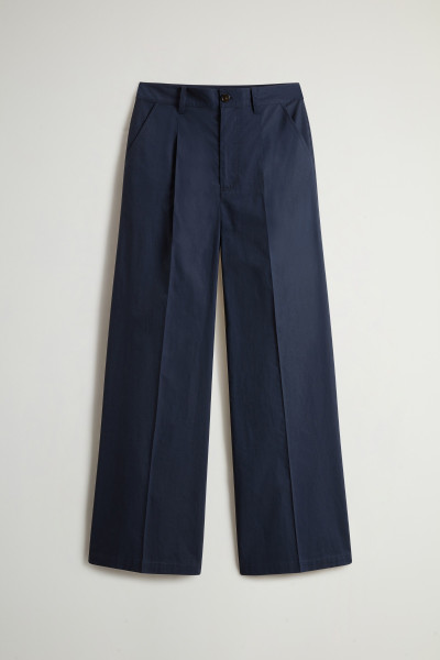 KALHOTY WOOLRICH WIDE LEG CHINO TROUSER - Fotografie č. 4
