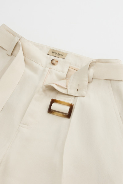 KALHOTY WOOLRICH VISCOSE LINEN PANT - Fotografie č. 5