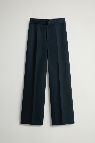 KALHOTY WOOLRICH VISCOSE LINEN PANT - Fotografie č. 4