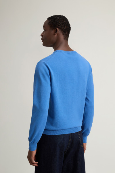 SVETR WOOLRICH LOGO COTTON CREWNECK - Fotografie č. 3