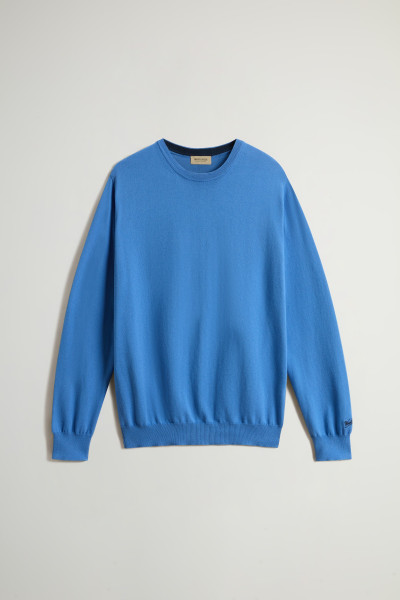 SVETR WOOLRICH LOGO COTTON CREWNECK - Fotografie č. 5