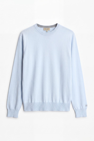 PULÓVER WOOLRICH LOGO COTTON CREWNECK - Kép 1