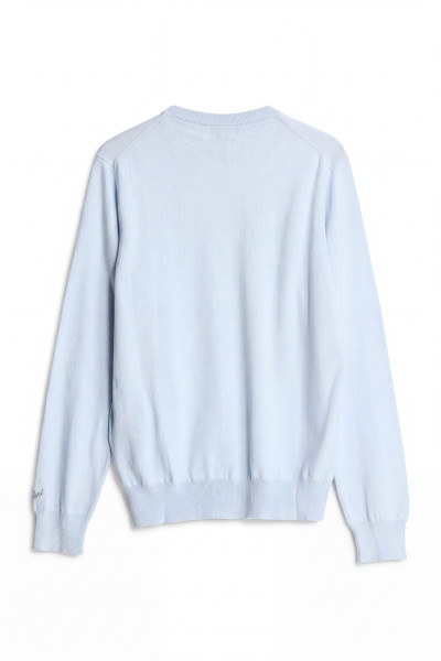 PULÓVER WOOLRICH LOGO COTTON CREWNECK - Kép 2