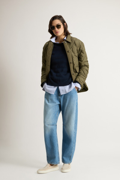 PULÓVER WOOLRICH BOXY CREWNECK - Kép 2
