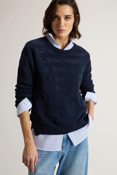 PULÓVER WOOLRICH BOXY CREWNECK - Kép 4
