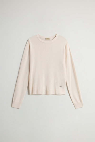 PULÓVER WOOLRICH SHEER CREW KNIT - Kép 5