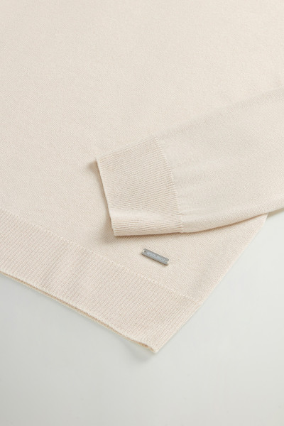 PULÓVER WOOLRICH SHEER CREW KNIT - Kép 7