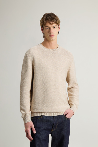 PULÓVER WOOLRICH MARLED CREWNECK - Kép 1