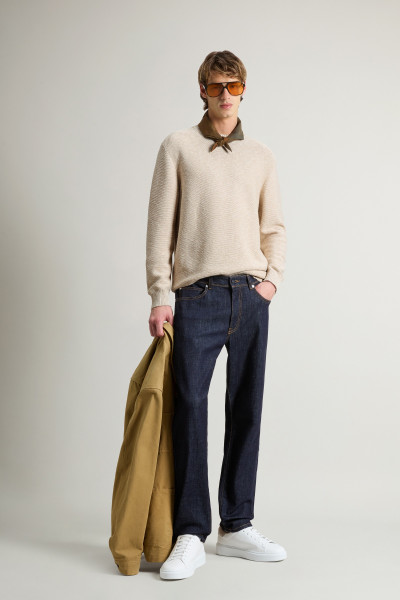 PULÓVER WOOLRICH MARLED CREWNECK - Kép 2