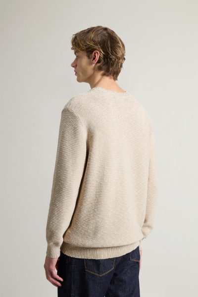PULÓVER WOOLRICH MARLED CREWNECK - Kép 3