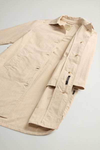 KABÁT WOOLRICH COTTON BLEND COAT - Kép 8