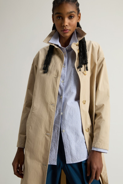 KABÁT WOOLRICH COTTON BLEND COAT - Kép 4