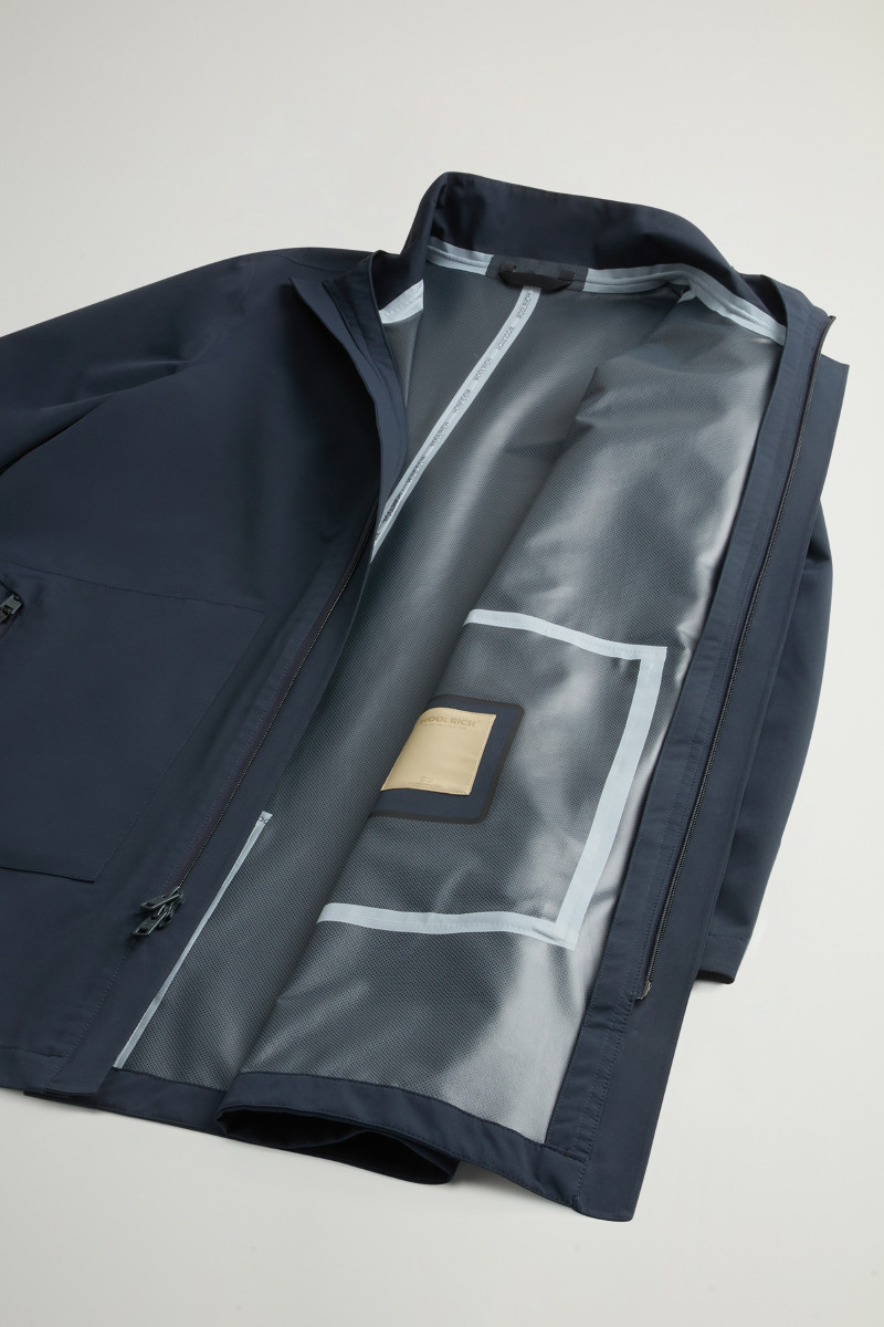 Kabát Woolrich Two Layers 2In1 Carcoat Melton Blue