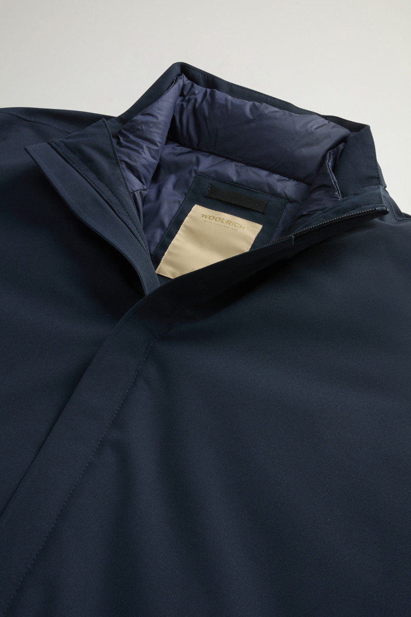 Kabát Woolrich Two Layers 2In1 Carcoat Melton Blue