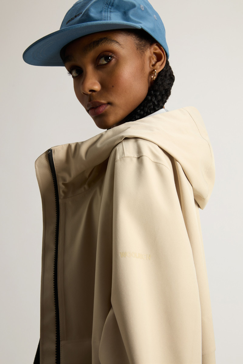 Kabát Woolrich Light Stretch Parka White Pepper