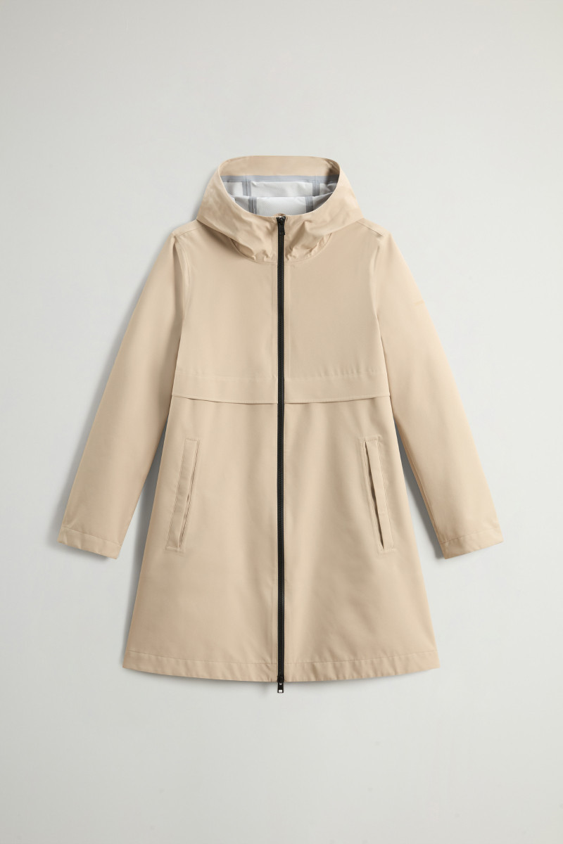 Kabát Woolrich Light Stretch Parka White Pepper