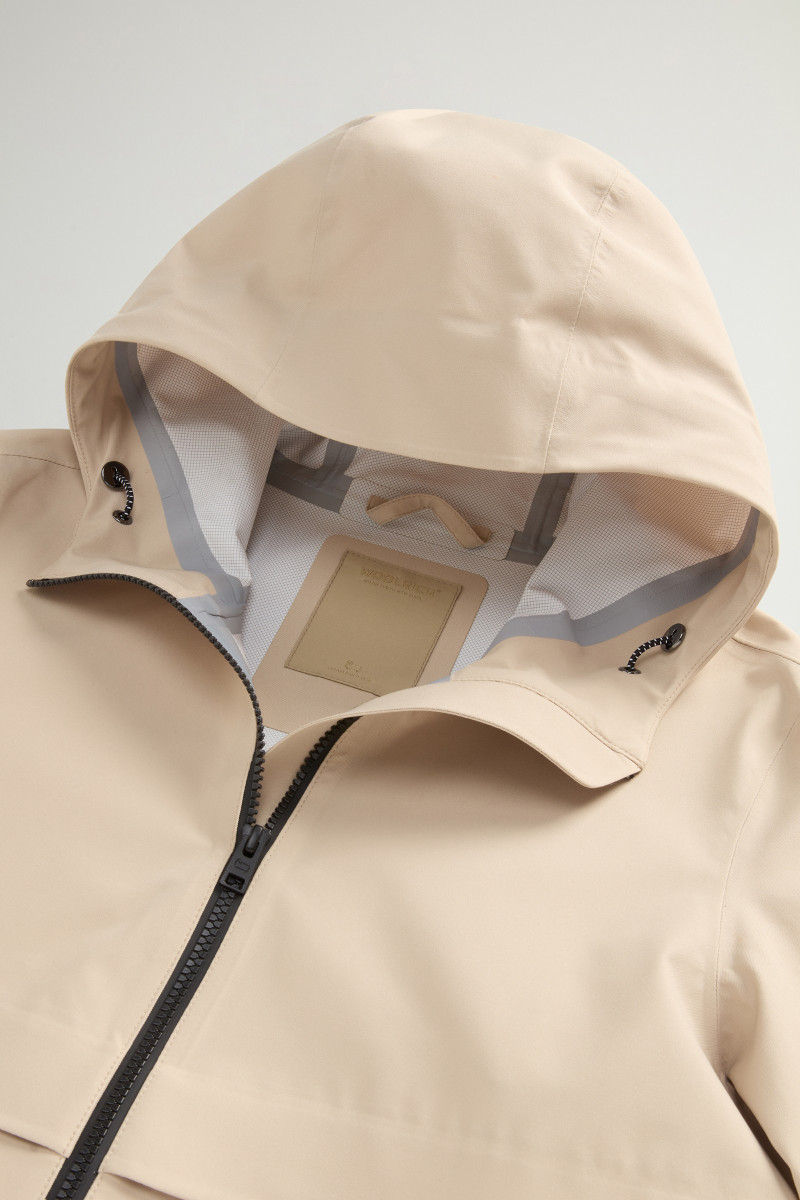 Kabát Woolrich Light Stretch Parka White Pepper