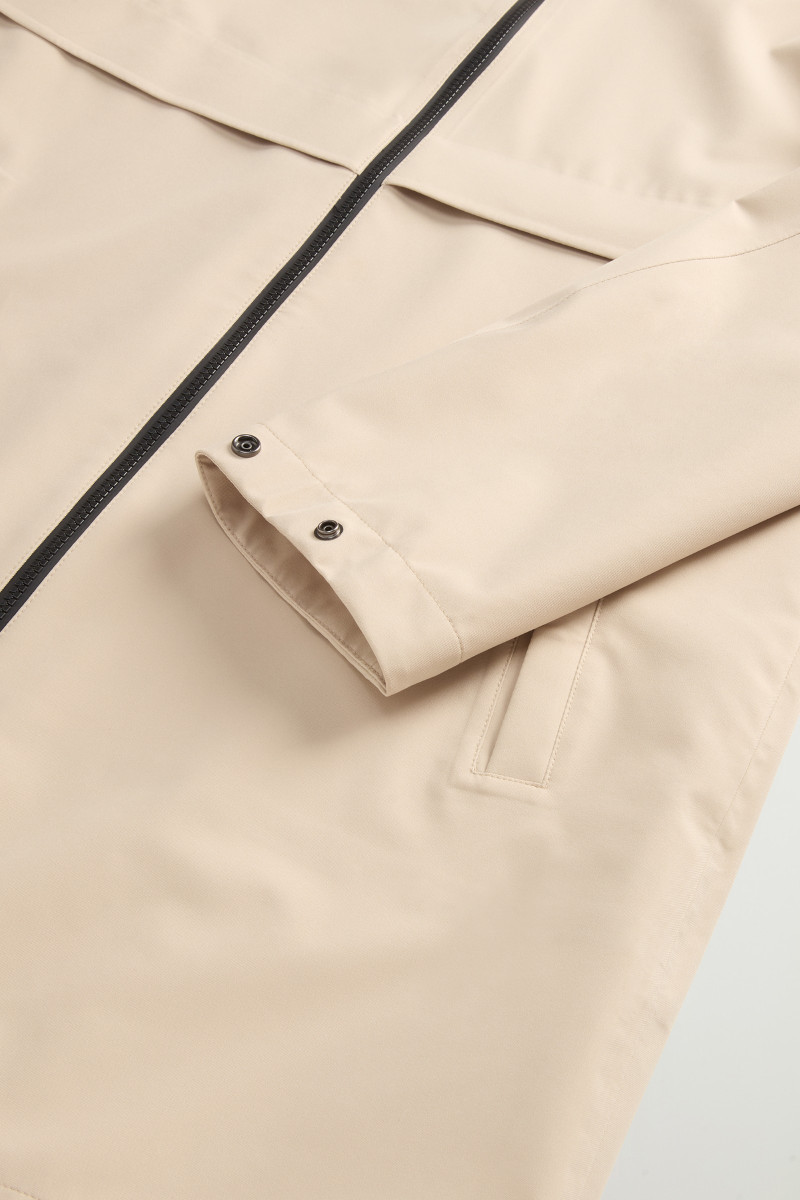 Kabát Woolrich Light Stretch Parka White Pepper