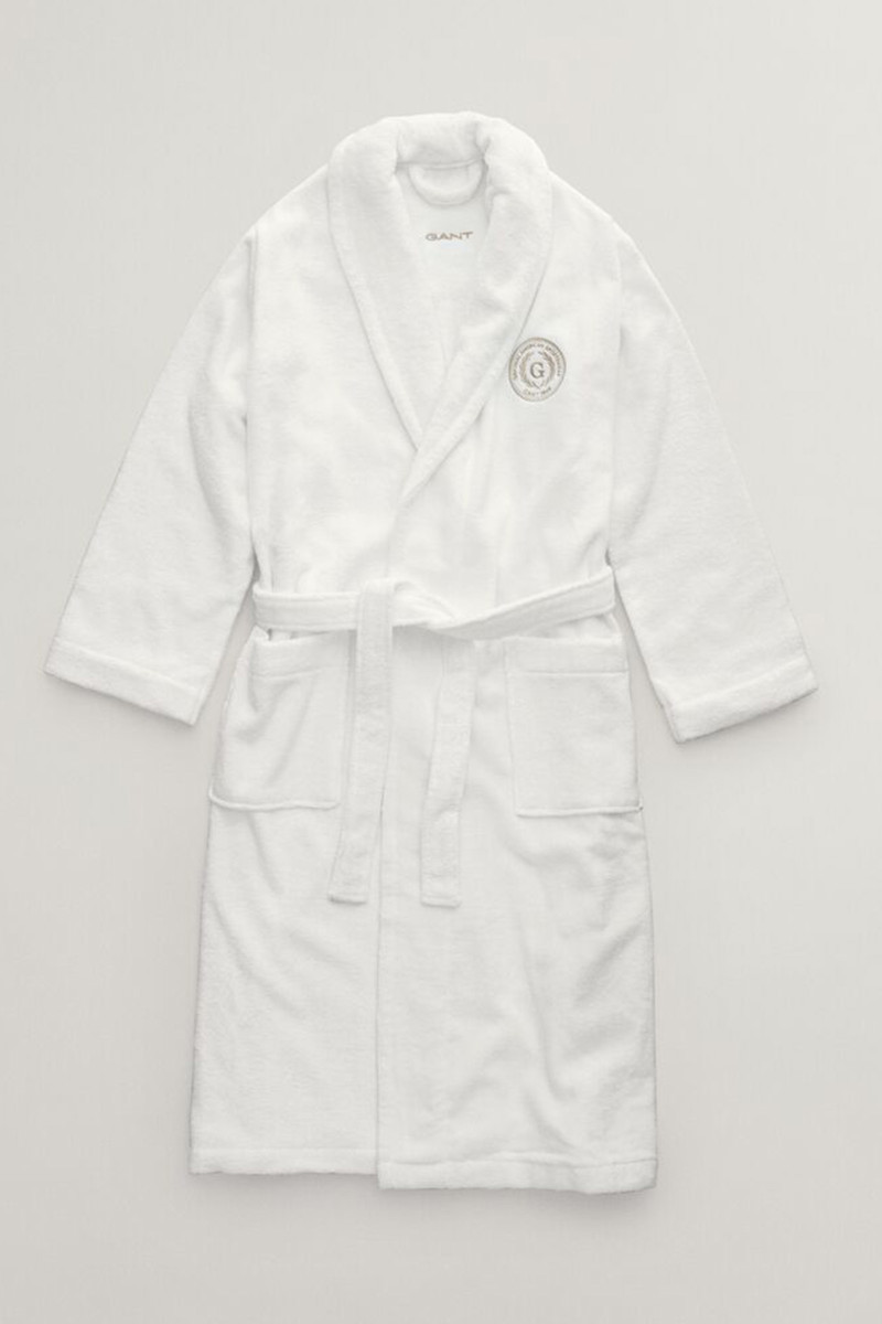 E-shop ŽUPAN GANT CREST ROBE WHITE