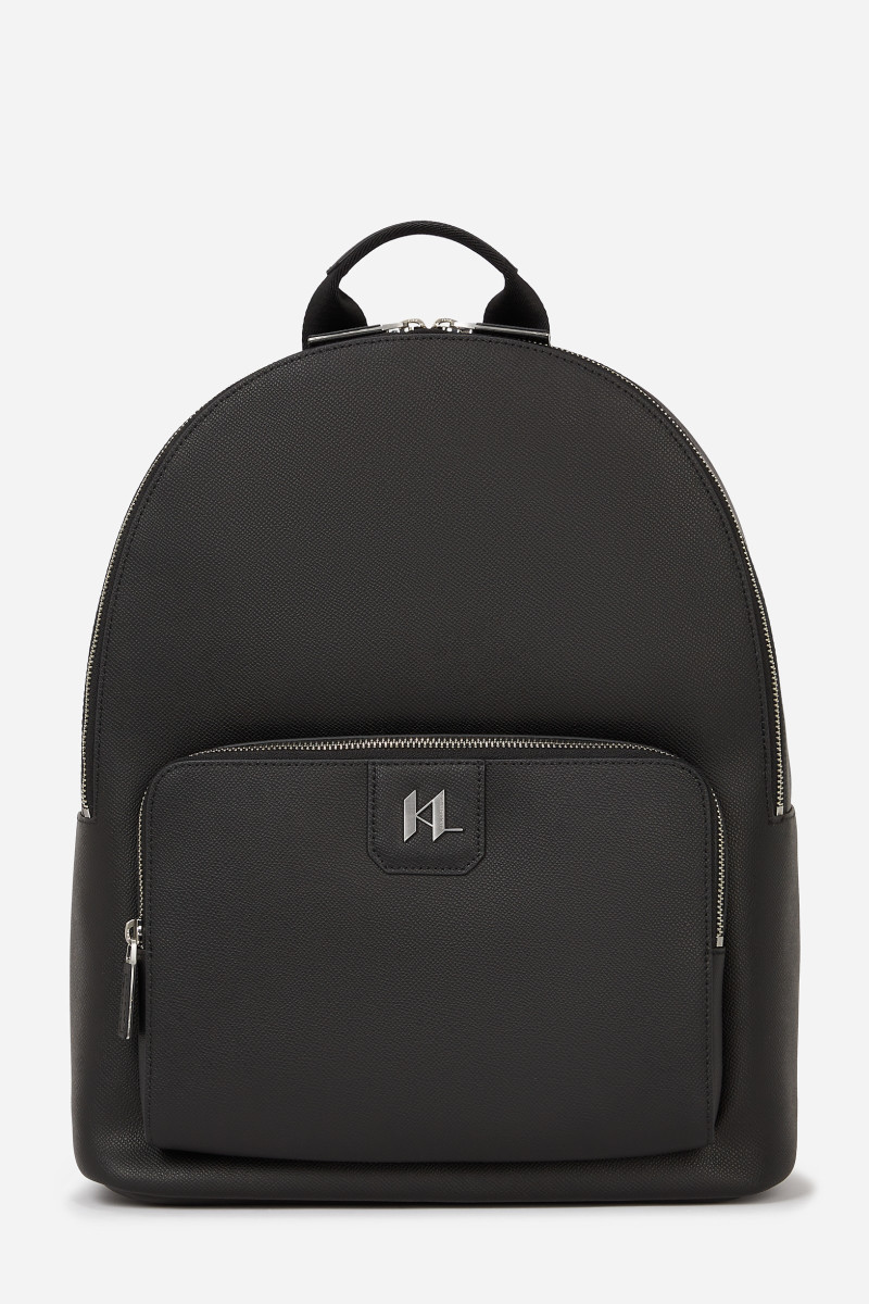 Levně Batoh karl lagerfeld k/monogram leather backpack black