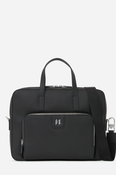 TAŠKA NA NOTEBOOK KARL LAGERFELD K/MONOGRAM LEATHER BRIEFCASE - Fotografie č. 1