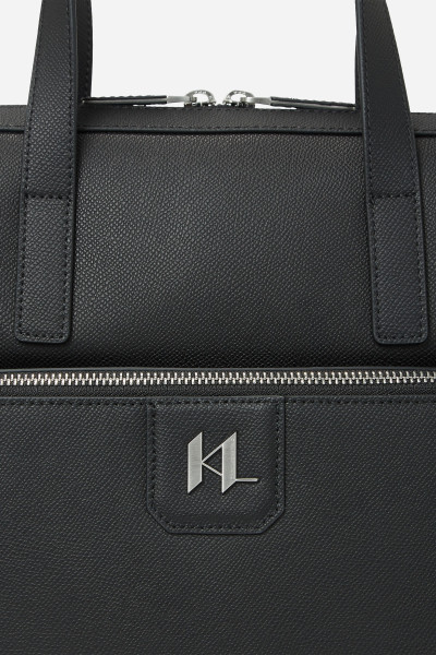TAŠKA NA NOTEBOOK KARL LAGERFELD K/MONOGRAM LEATHER BRIEFCASE - Fotografie č. 4