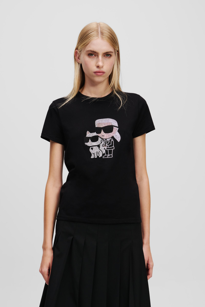 Tričko Karl Lagerfeld Ikon Rs Duo T-Shirt Black
