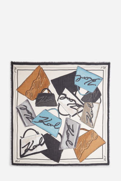 ŠÁTEK KARL LAGERFELD K/SIGNATURE BAGS SCARF - Fotografie č. 2