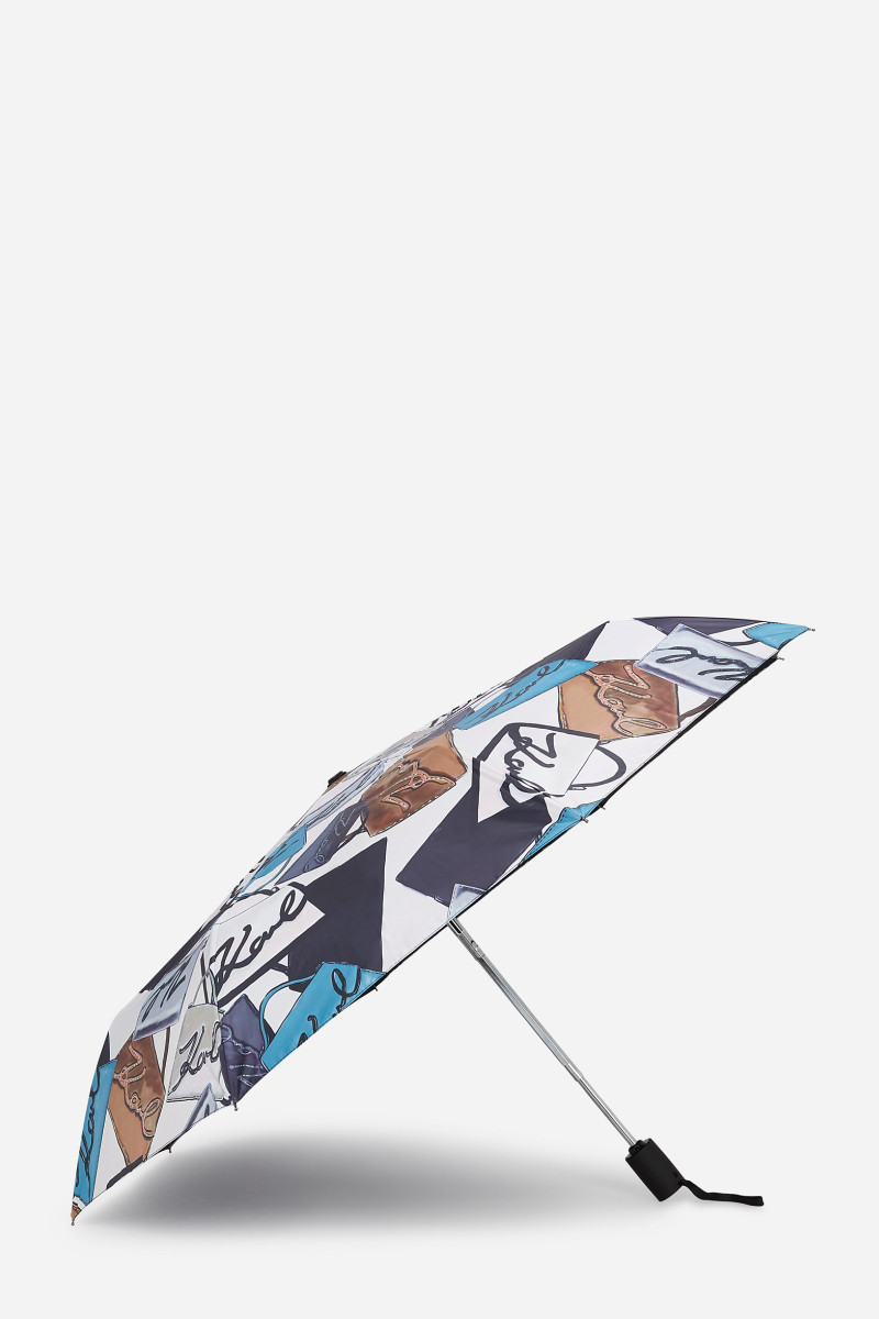 Dáždnik Karl Lagerfeld K/Signature Bag Sm Umbrella Dark Still Water