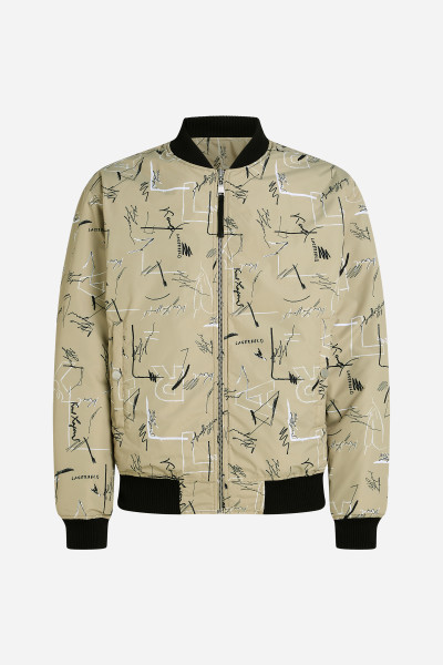 BUNDA KARL LAGERFELD REVERSIBLE AOP SKETCH JACKET - Fotografie č. 7