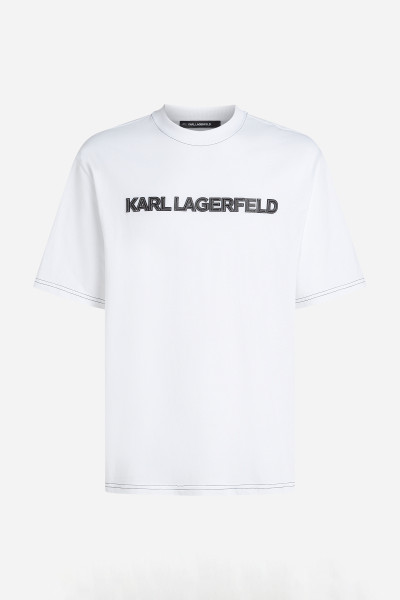 TRIČKO KARL LAGERFELD T-SHIRT W/ CONTRAST STITCHING - Fotografia č. 5