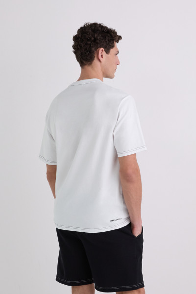 TRIČKO KARL LAGERFELD T-SHIRT W/ CONTRAST STITCHING - Fotografia č. 2