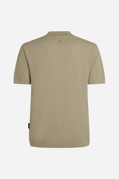 PULÓVER KARL LAGERFELD KL SSLV ZIP UP POLO - Kép 6