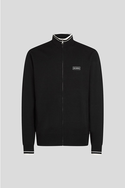 SVETR KARL LAGERFELD ZIP THROUGH SWEATER W/ LOGO - Fotografie č. 1
