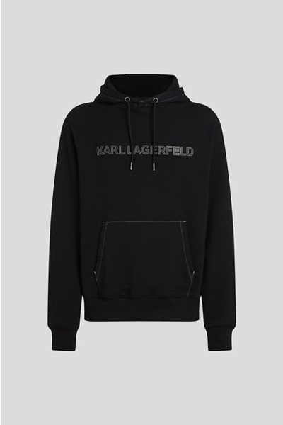 MIKINA KARL LAGERFELD HOODIE W/ CONTRAST STITCHING - Fotografie č. 1